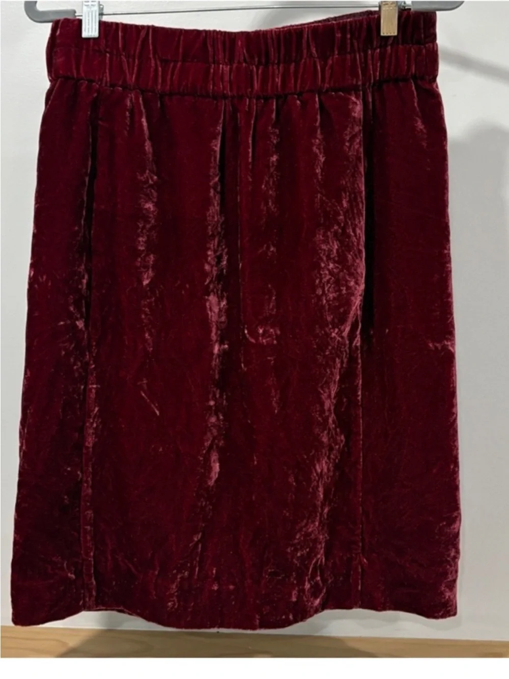 J. Crew Velvet A- Line Midi Skirt, Size M